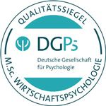 Logo DGPs Qualitätssiegel M.Sc. Wirtschaftspsychologie