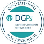 Logo DGPs Qualitätssiegel M.Sc. Psychologie